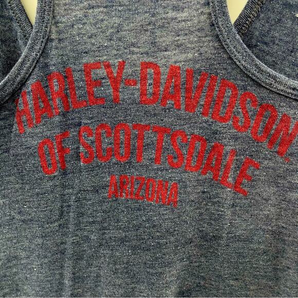Harley Davidson HDMC Graphic Scottsdale Arizona Biker Muscle Shirt Size Small - Picture 4 of 8